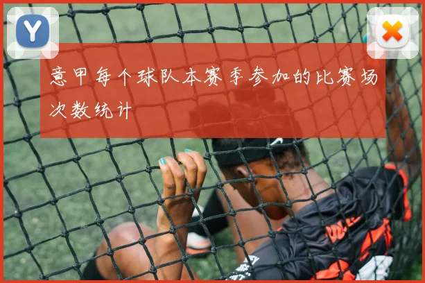 意甲每个球队本赛季参加的比赛场次数统计